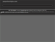 Tablet Screenshot of paquetesviajes.com